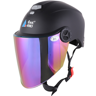 爱得乐3C认证电动车摩托车头盔 防紫外线  半盔 0601A 防护帽子
