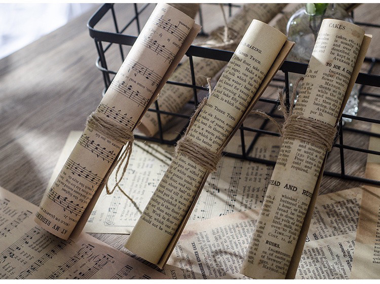 复古古典书卷道具 样板房间软装配饰摆件道具 古书页摄影拍照道具