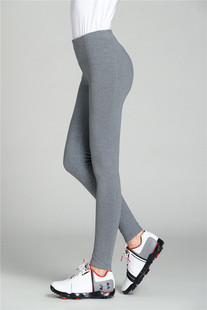 新款高尔夫裤子女秋冬加绒保暧打底裤 高弹力女士紧身长裤配短裙