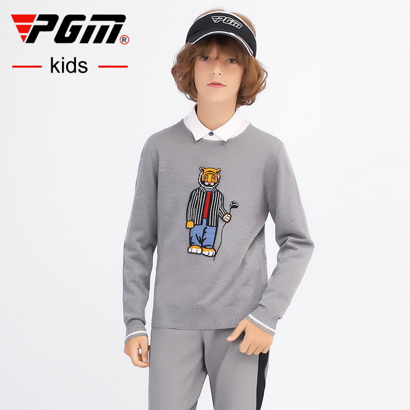 pgm羊毛衫男孩可爱高尔夫服装