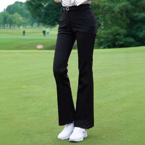 高尔夫弹力速干微喇叭裤可粘手套