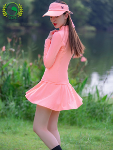 GLIFE秋冬新款高尔夫女装外套防风运动夹克时尚少女粉色系球服22