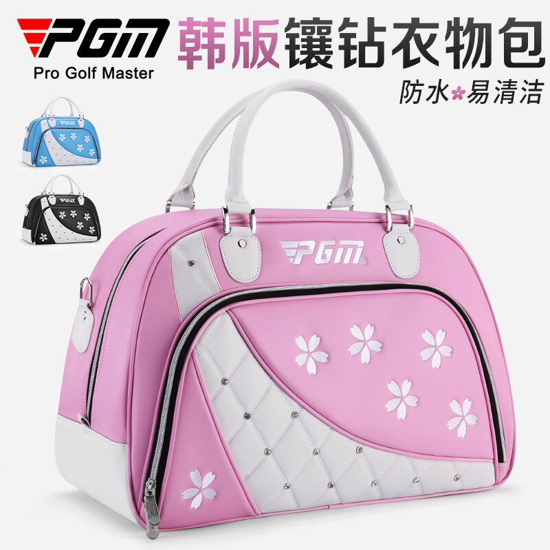 PGM 新款高尔夫衣物包女式衣服包golf防水超纤皮手提包可放鞋韩版