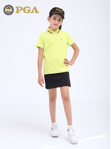 高尔夫PGA女童短袖T恤夏季服装