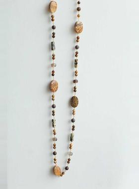 新中式大地色手工叠戴气质项链