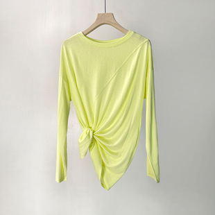 短袖 宽松显瘦透气长袖 T恤跑步健身 性感瑜伽女 c.cya天丝雪花罩衫