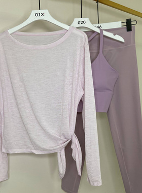 C.CYA多巴胺高级感瑜伽服套装女透明网纱罩衫Y字背心运动套装夏薄