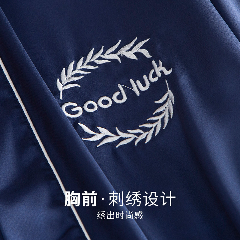 MENS DRESSING GOWN SUMMER ICE SILK SHORTS THIN BATHROBE MIDI LENGTH LOOSE PLUS SIZE FAUX SILK PAJAMA SET