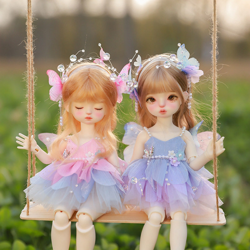 6分BJD尺寸娃娃蝴蝶仙子误入迷失森林意境  doll 衣服 精工出品