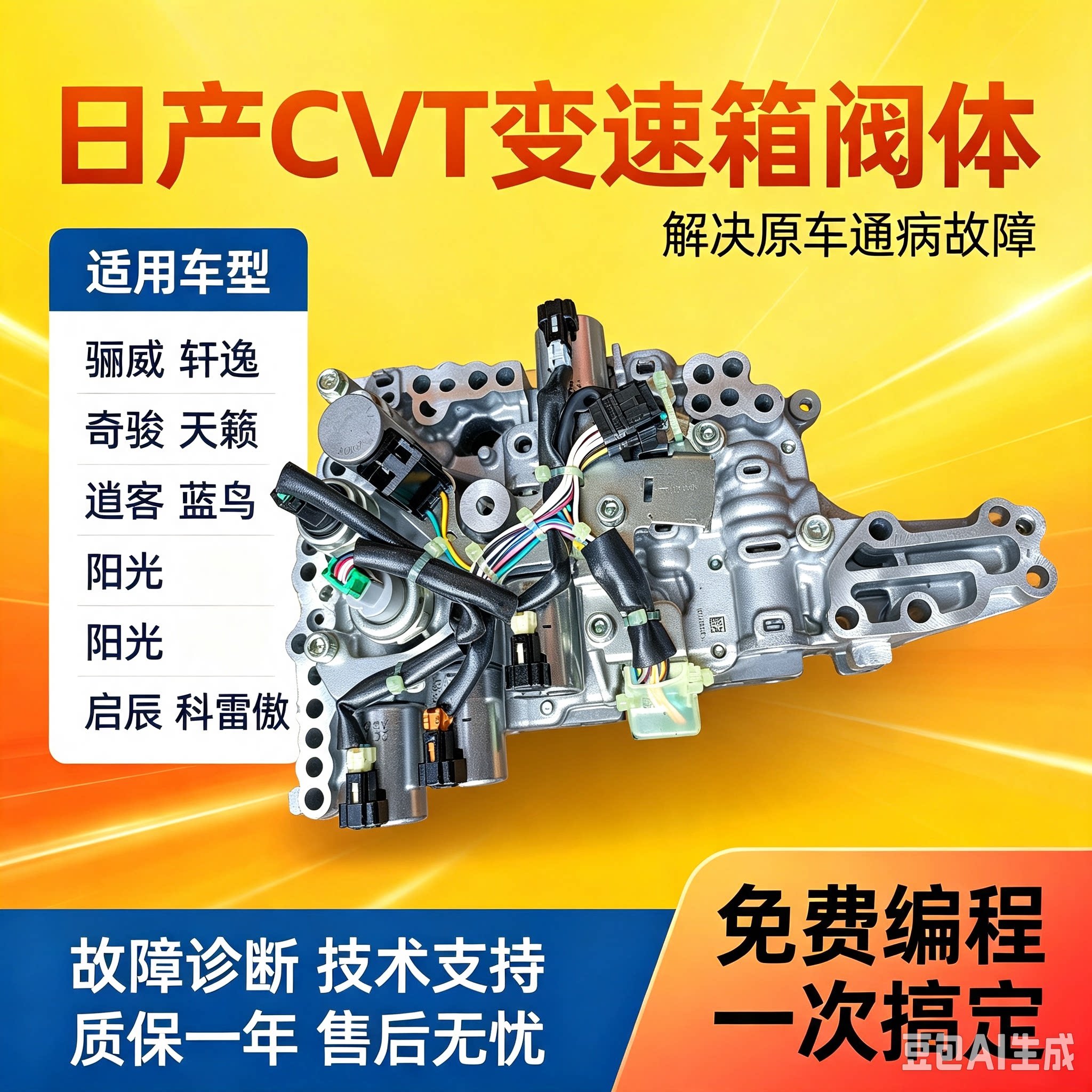 适用日产轩逸阳光骐达奇骏天籁逍客蓝鸟CVT变速箱阀体传感器开关