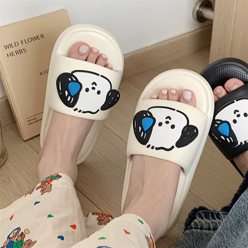 细细条男女eva防滑防臭小狗拖鞋