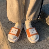 拖鞋 女夏季 港风时尚 细细条 ins潮防滑厚底室内外穿学生沙滩凉拖鞋