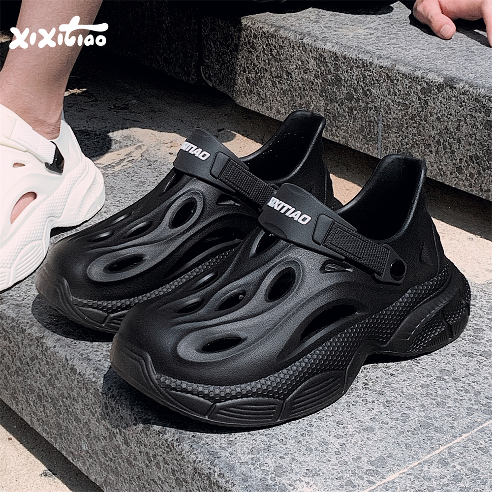 细细条EVA软底防滑全包涉水鞋