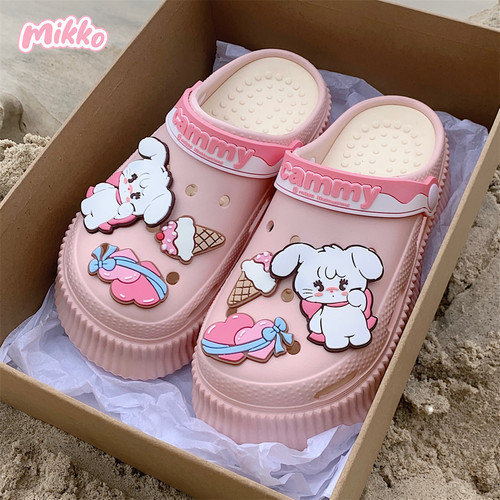 细细条甜美小兔Mikko联名洞洞鞋