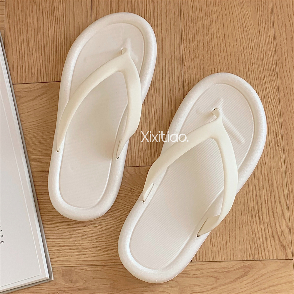 细细条日系休闲软底情侣拖鞋