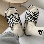 细细条 斑马纹拖鞋 女夏外穿踩屎感网红ins潮街拍防滑厚底沙滩凉拖