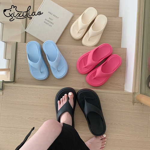 细细条踩屎感增高网红夏天人字拖