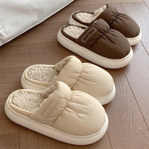 吸吸氧韩版ins潮居家情侣棉拖鞋