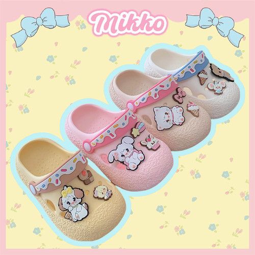 细细条 可爱卡通儿童洞洞鞋夏女童宝宝外穿Mikko联名亲子沙滩凉鞋