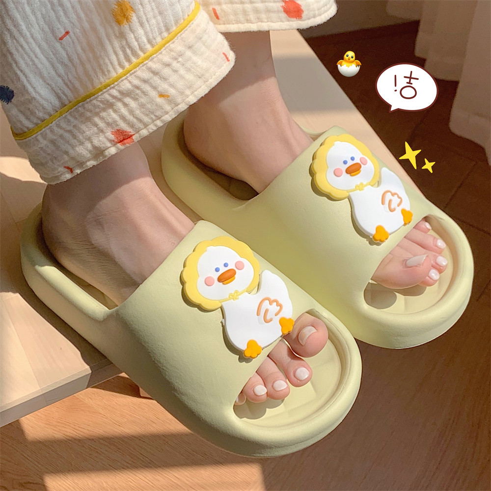 细细条 EVA凉拖夏季日系可爱小鸭子时尚家居踩屎感防滑男女凉拖鞋