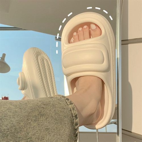 细细条网红时尚厚底百搭一字拖鞋