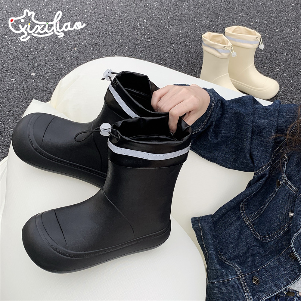 细细条 eva防水抽绳束口亲子雨鞋户外防滑韩版时尚四季通用雨靴女,居家布艺,居家凉拖/凉鞋,淘宝优惠券,粉丝福利购,淘宝优惠卷