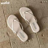 细细条 韩系简约细带人字拖女夏防滑海边度假平底沙滩夹脚凉拖鞋