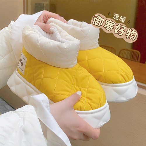 细细条加绒保暖短筒雪地靴冬天