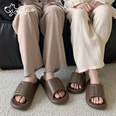 男女室内防滑EVA踩屎感情侣外穿凉拖夏 简约高级感拖鞋 细细条 韩版