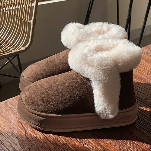 细细条时尚外穿保暖加绒棉靴