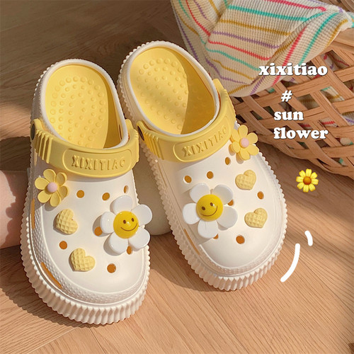 细细条可爱创意网红新款洞洞鞋