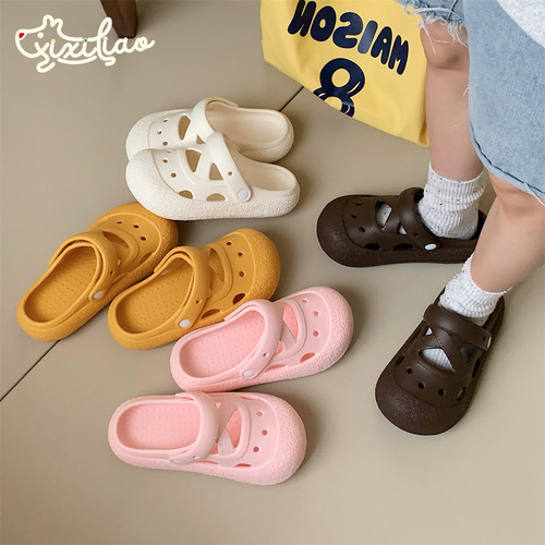 细细条eva软底防滑百搭洞洞鞋