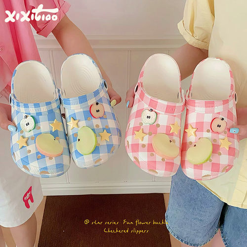 细细条多巴胺外穿包头凉拖鞋女