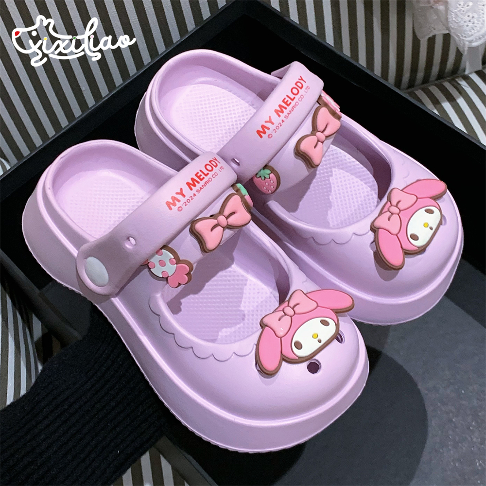 细细条 儿童洞洞鞋夏季可爱女童三丽鸥美乐蒂亲子沙滩包头凉拖鞋,童鞋/婴儿鞋/亲子鞋,凉鞋,淘宝优惠券,粉丝福利购,淘宝优惠卷