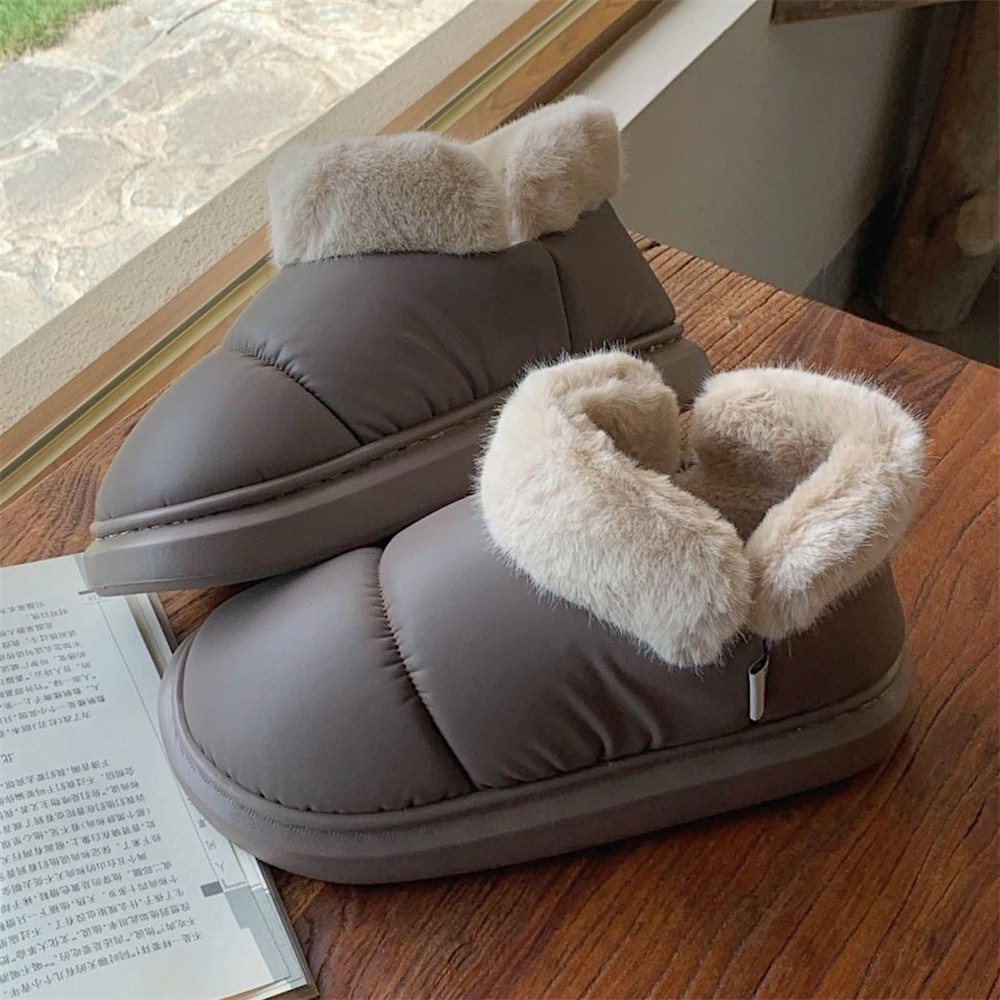 细细条男士复古百搭保暖雪地靴