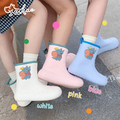 四季 细细条 亲子外穿防水可爱雨鞋 通用eva防滑迪士尼小飞象雨靴女