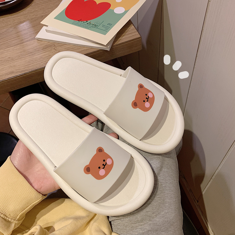 细细条韩版卡通少女心ins风拖鞋