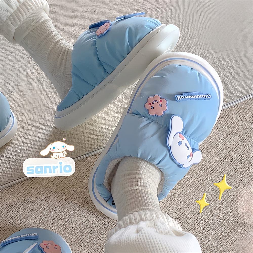 细细条三丽鸥可爱大耳狗棉拖鞋