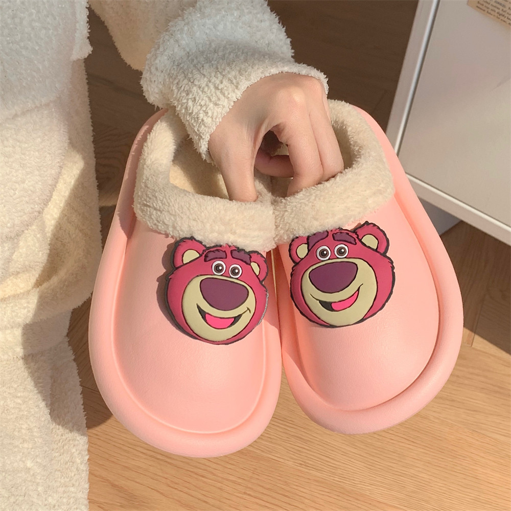 细细条 玩具总动员儿童棉拖鞋冬季可爱草莓熊女童居家防水亲子鞋,童鞋/婴儿鞋/亲子鞋,棉鞋,淘宝优惠券,粉丝福利购,淘宝优惠卷