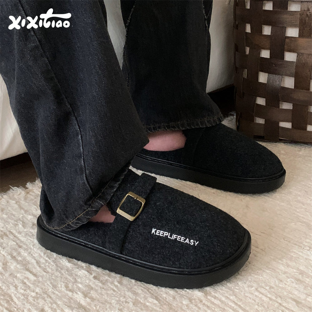 细细条时尚皮带扣百搭勃肯拖鞋