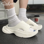 耐磨拼色篮球拖鞋 细细条 夏季 运动风外穿凉拖鞋 男女 情侣潮酷时尚