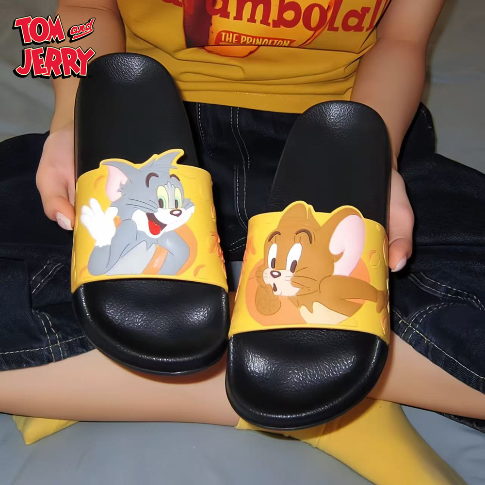 个性ins正版猫和老鼠情侣凉拖