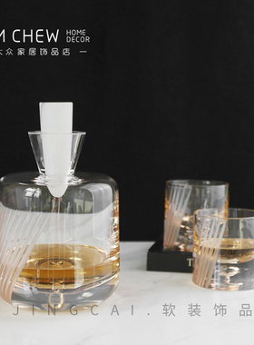 轻奢极简高级感醒酒器家用套装酒柜高端装饰送礼佳品客厅餐桌摆件