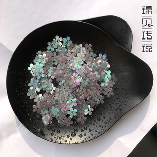 螺钿手工DIY材料贴片鲍鱼贝壳片天然贝壳纸原材形状贝壳花材料包