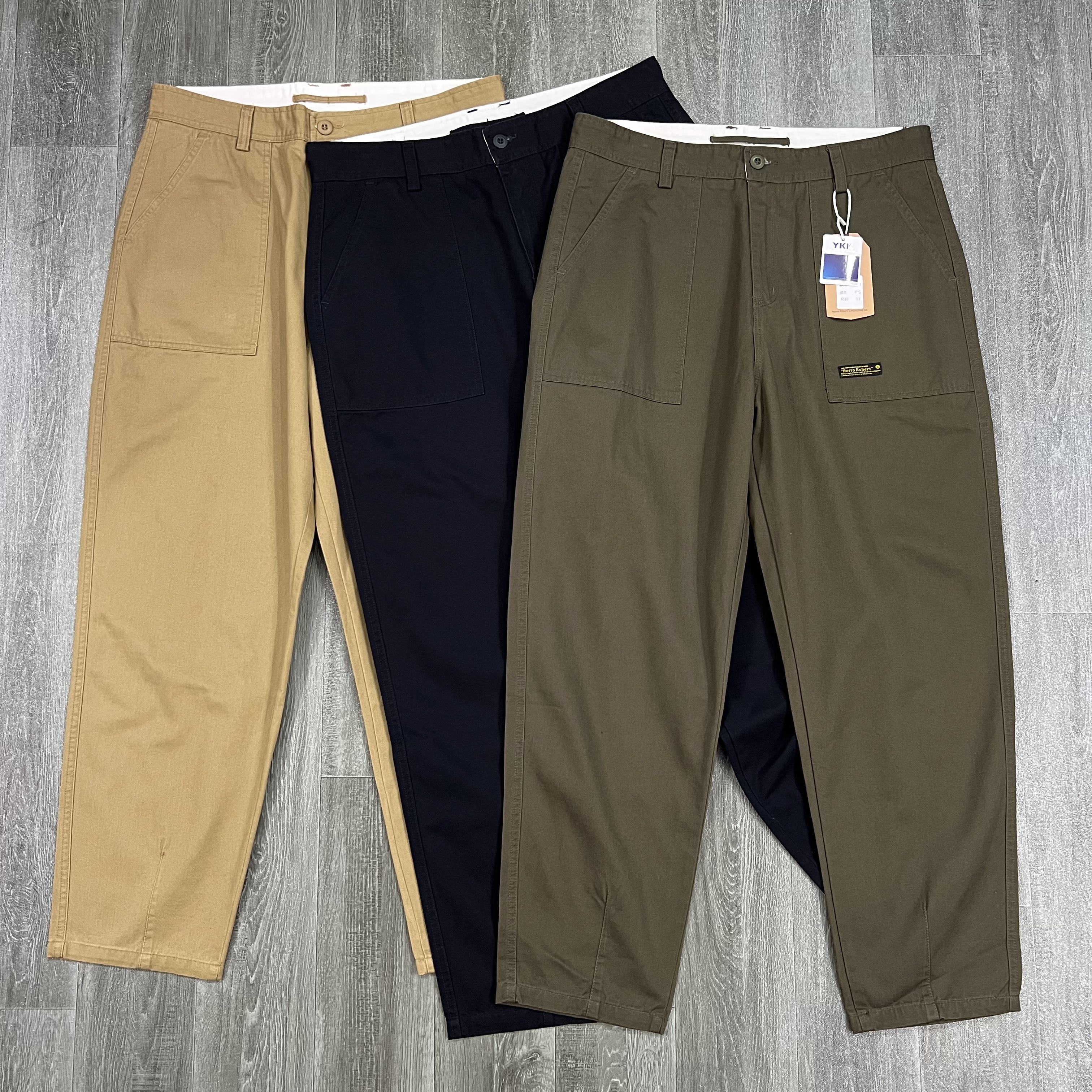 日系复古男士休闲裤纯棉工装长裤