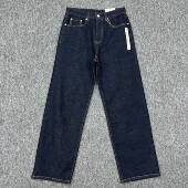 阔腿长裤 试衣间日系直筒深蓝色纯棉牛仔裤 显瘦泫雅风宽松痞帅男士