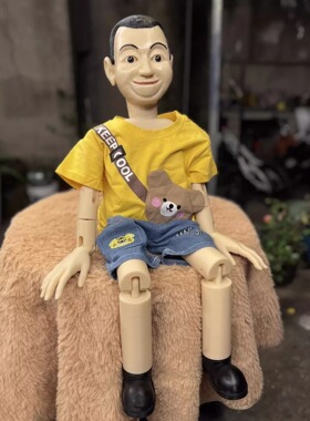 定制卡通关节人偶男孩木偶包邮