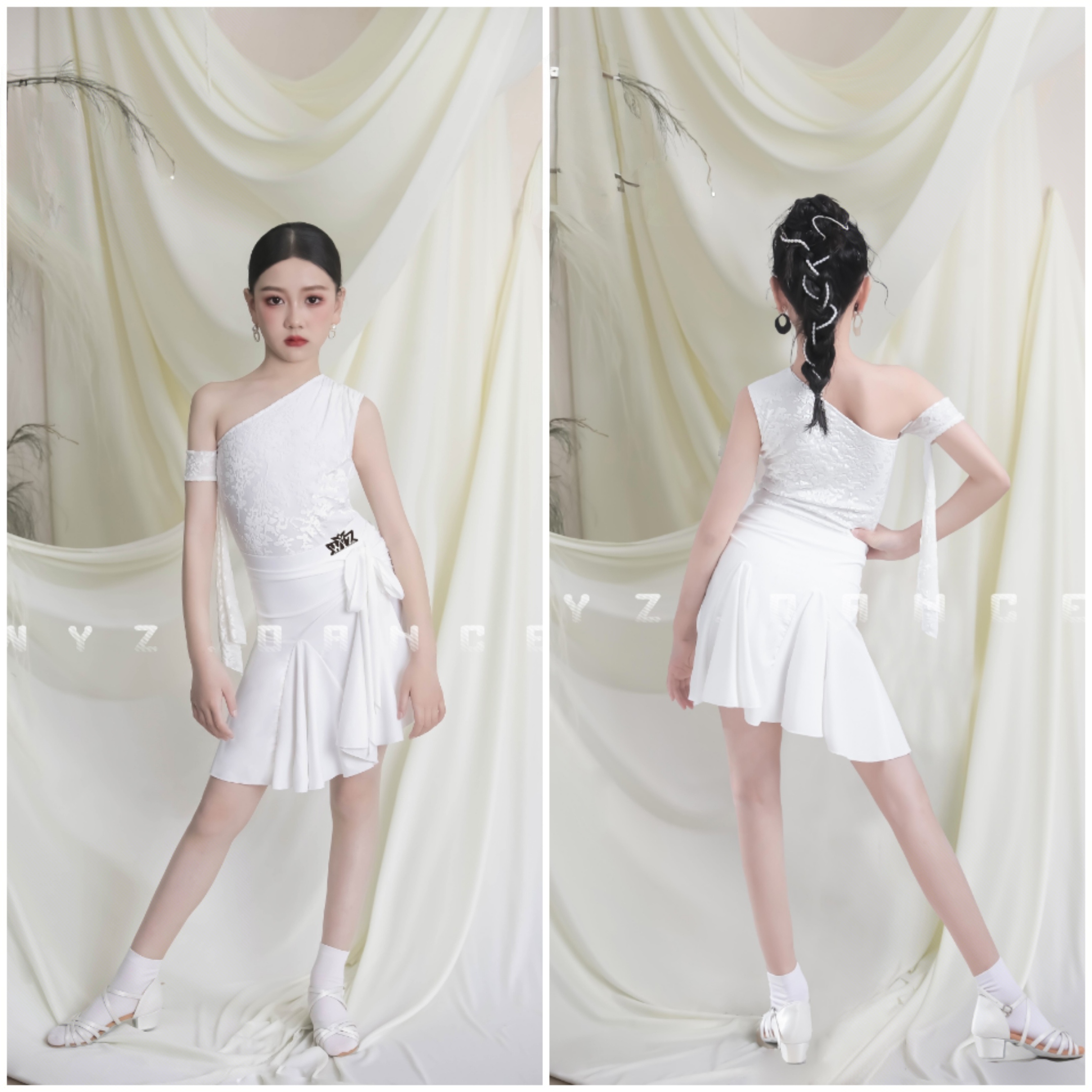 儿童拉丁舞服女童2025新款练功服儿童拉丁舞服女童练功服拉丁舞服