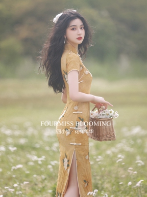 【花样年华】国风旗袍| 2025新款复古年轻少女小个子改良连衣裙夏