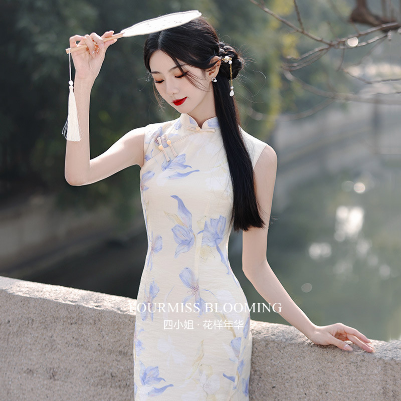 【花样年华】国风旗袍|无袖改良2026新款夏季年轻少女气质连衣裙
